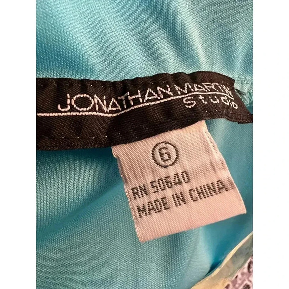 JONATHAN MARTIN STUDIOS 100% SILK MIDI HALTER DRESS SIZE 6 - Picture 11 of 12